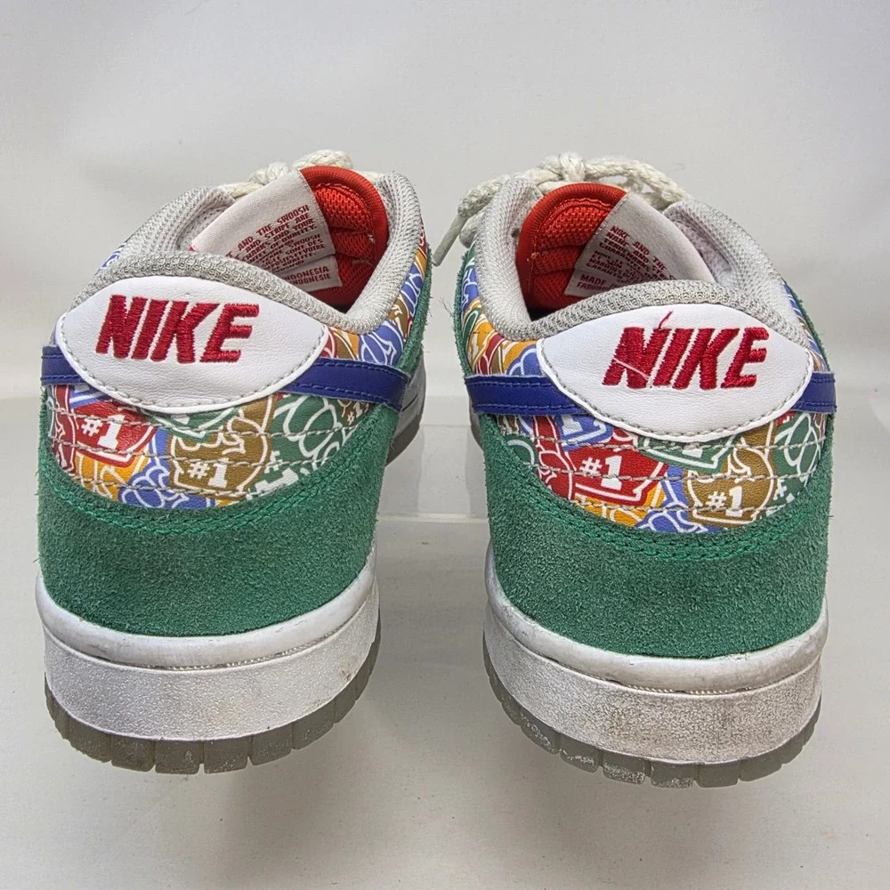 Nike Dunk Low Rooted in Peace Mens 10.5 Green Suede Foam Finger DZ2538-100 Good